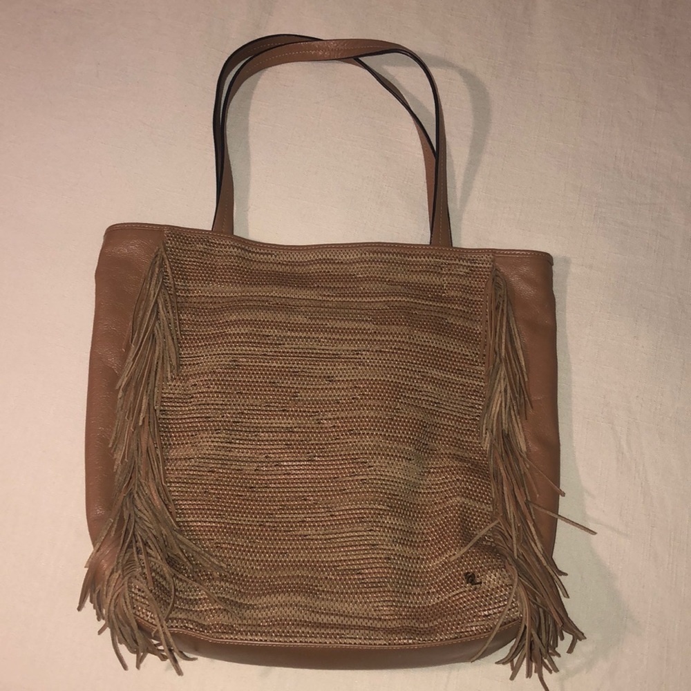 Elliot Lucca Leather Fringe Purse